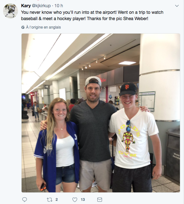 Shea Weber pourrait jouer dans le niveau AA tellement il a un BON SWING.