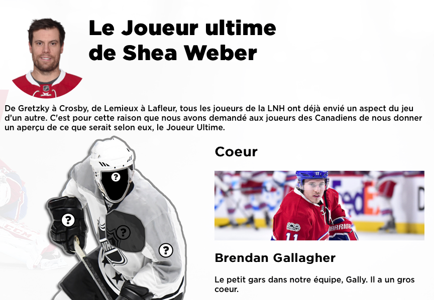 Shea Weber veut avoir le COEUR de Brendan Gallagher...mais...HAHA!!!