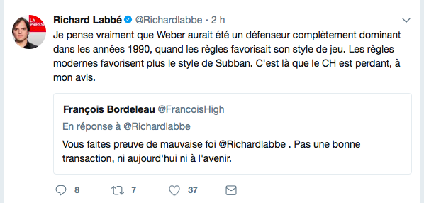 Shea Weber...est un défenseur des années 60...