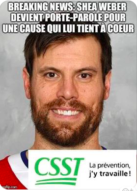 Shea Weber...Le nouveau porte-parole..HAHA!!!