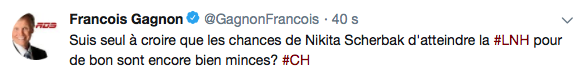 Si ça continue, Scherbak va devoir échanger la bague de sa blonde...