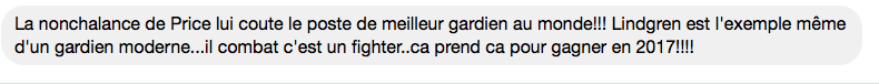 Si Carey Price était un FIGHTER..