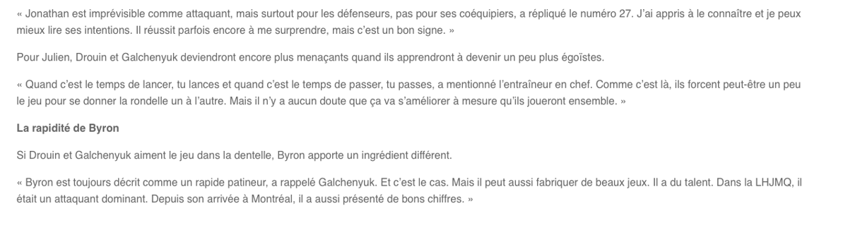  Si Claude Julien avait allumé avant...