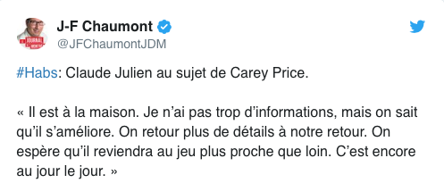 Si Claude Julien n'a pas d'infos, qui en a ?