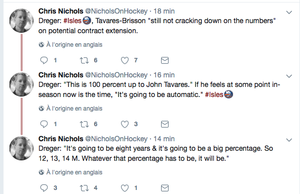 Si John Tavares n'a pas signé...c'est que...
