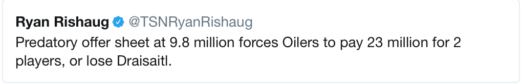 Si Leon Draisaitl n'acceptait pas de faire 4 ou 5 millions de moins...