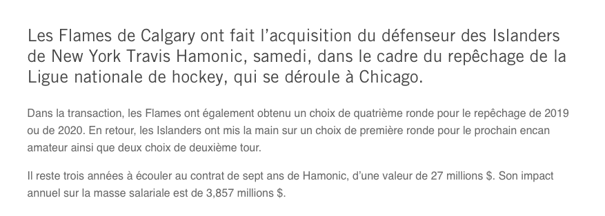  Si les Islanders obtiennent Rasmus Dahlin...