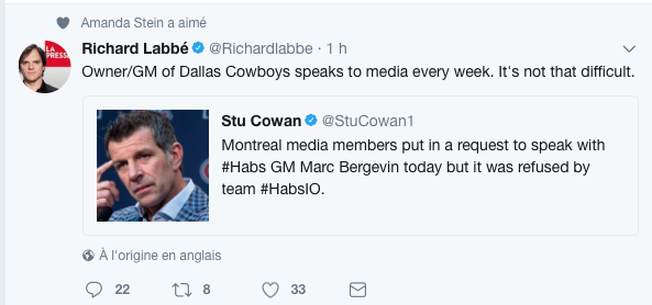 Si Marc Bergevin était DG des COWBOYS de Dallas..