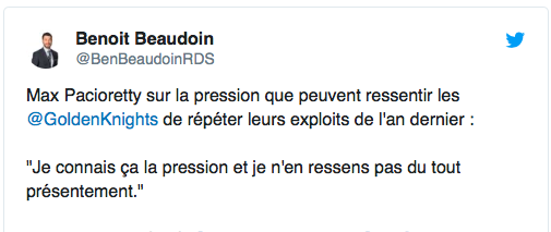 Si on était Max Pacioretty..On se fermerait la YEULE...