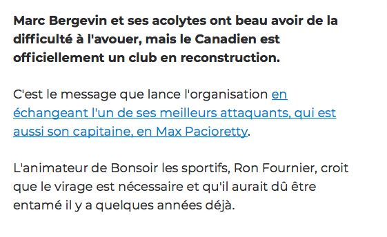 Si Ron Fournier veut RECONSTRUIRE...