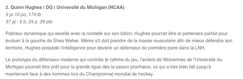 Si Trevor Timmins veut un défenseur..