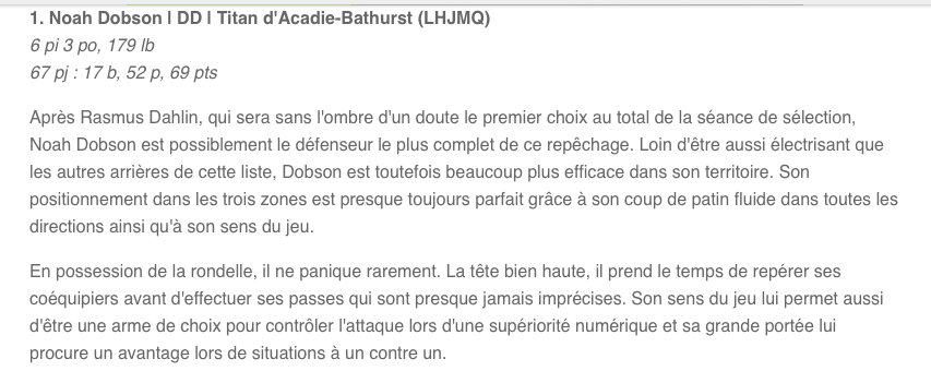 Si Trevor Timmins veut un défenseur..