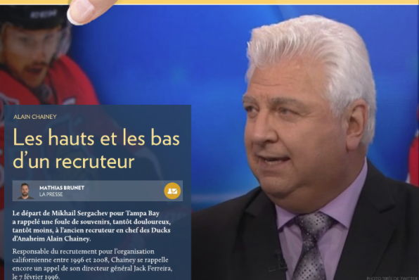 Si tu as mal quand on échange Chad Kilger...