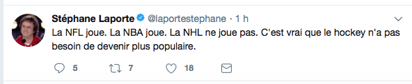 Stéphane Laporte DÉNIGRE la LNH..