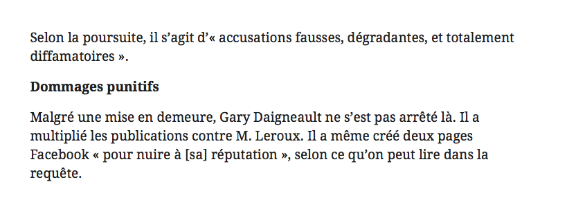 Stéphane Leroux veut vous dire qu'il n'est pas un PRÉDATEUR SEXUEL...