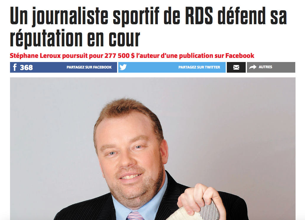 Stéphane Leroux veut vous dire qu'il n'est pas un PRÉDATEUR SEXUEL...