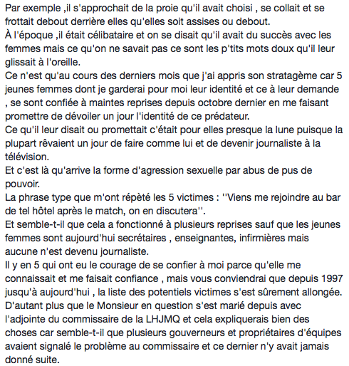 Stéphane Leroux veut vous dire qu'il n'est pas un PRÉDATEUR SEXUEL...