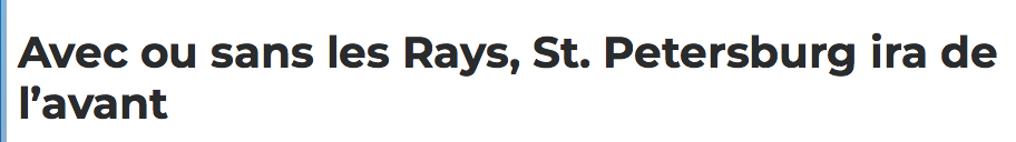 TAMPA BAY va aller de l'avant...