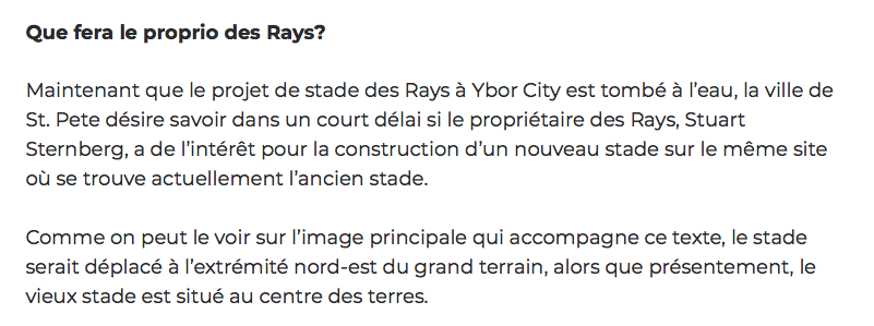 TAMPA BAY va aller de l'avant...