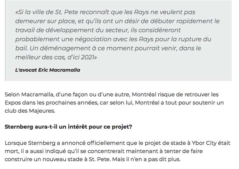 TAMPA BAY va aller de l'avant...