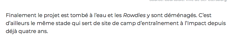 TAMPA BAY va aller de l'avant...