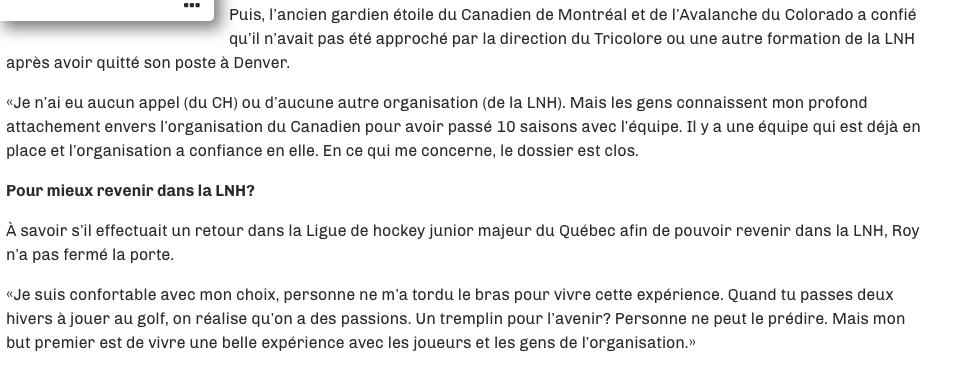 Tant et aussi longtemps que L'EGO de Marc Bergevin sera assis dans le SIÈGE du BOSS...