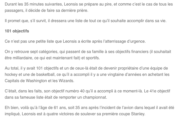 Ted Leonsis a failli MOURIR...et aujourd'hui...