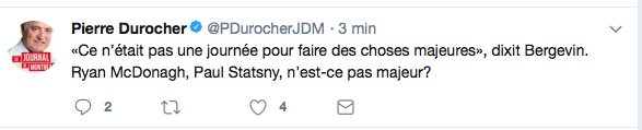 TENSION entre Marc Bergevin et un journaliste du Journal de Montréal...