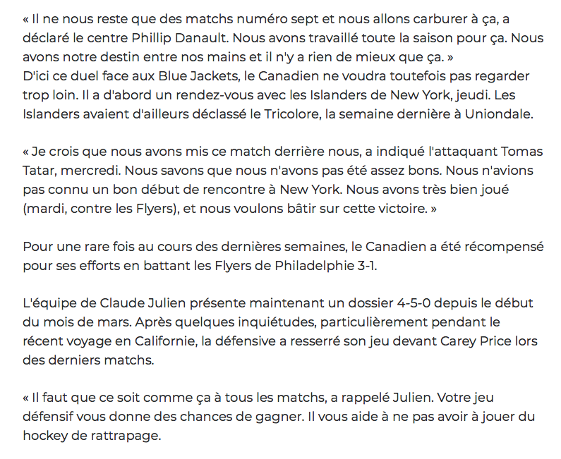 TI-PHIL a raison..Le CH a SON DESTIN EN MAIN....