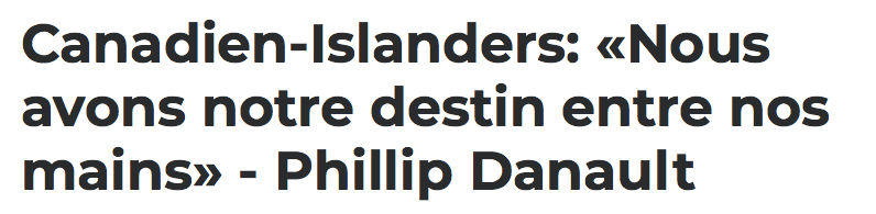 TI-PHIL a raison..Le CH a SON DESTIN EN MAIN....