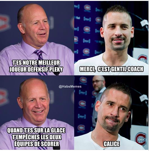 Tomas Plekanec...Vient de FARMER la YEULE à ceux qui le NIAISAIENT..