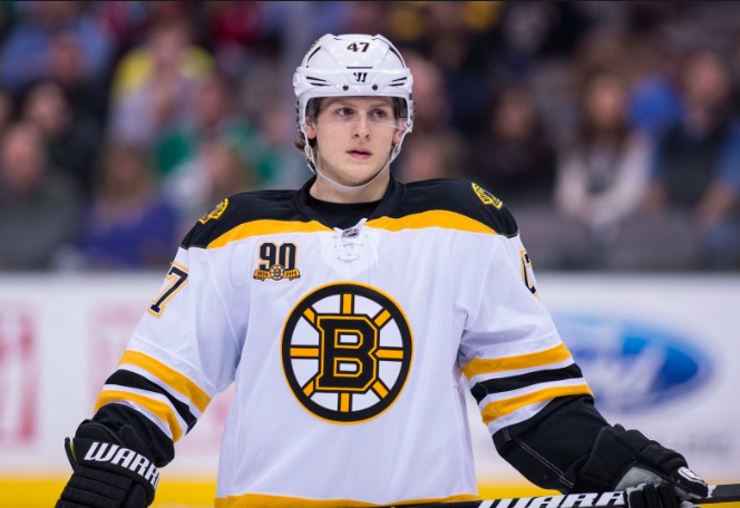 Torey Krug se rapproche du Canada..