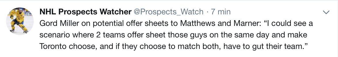 Toronto va devoir choisir entre Matthews ou Marner...