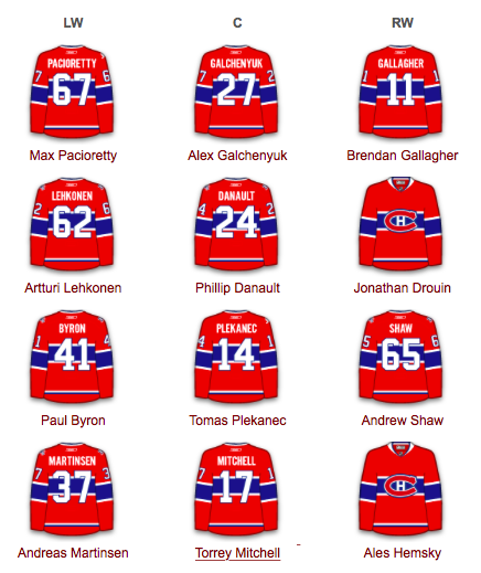 TOUS les ALIGNEMENTS de la LNH..avant les camps...