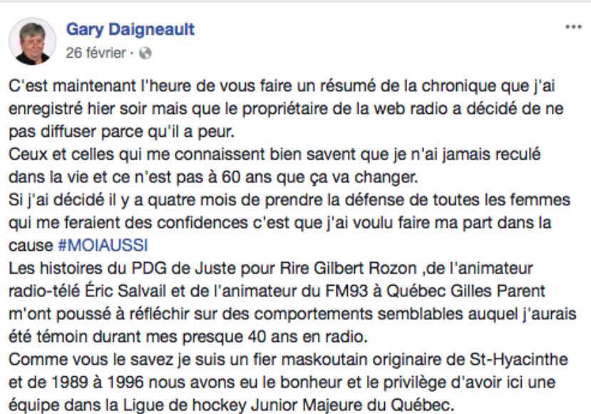 Tout le monde en parle a essayé d'avoir Stéphane Leroux...