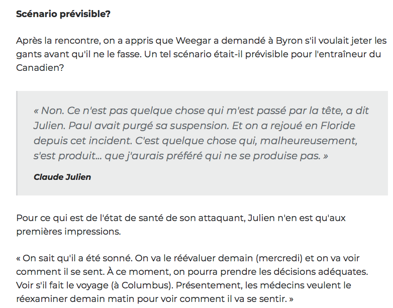 Tout le monde ne parlait que d'une chose dans le vestiaire du CH...