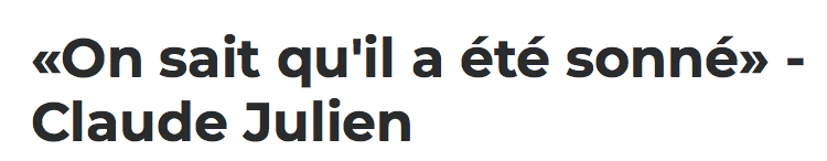 Tout le monde ne parlait que d'une chose dans le vestiaire du CH...