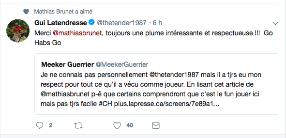 Tout le monde prend Guillaume Latendresse en PITIÉ..