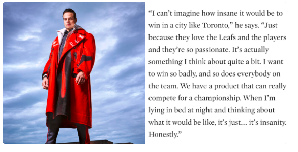 Tout le monde rit d'Auston Matthews...