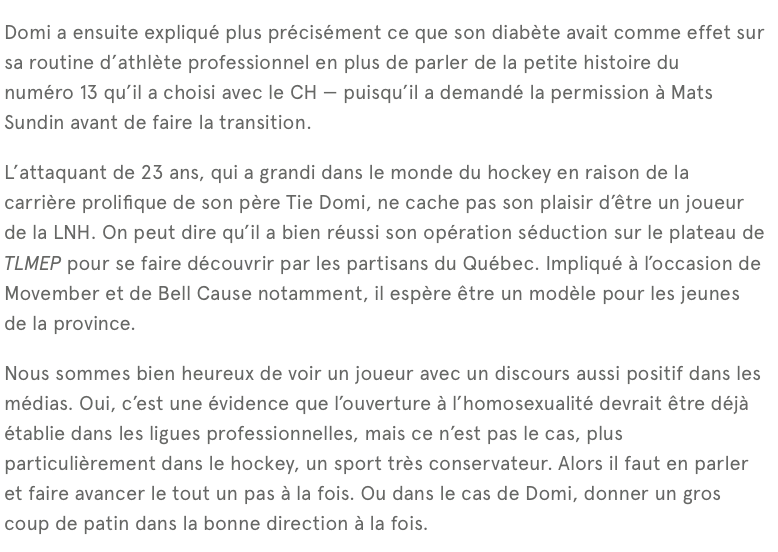 Tout le Québec... Est en AMOUR avec Max Domi.....