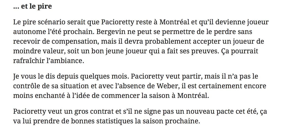 TOUTE la pression sur Carey Price...ENCORE...