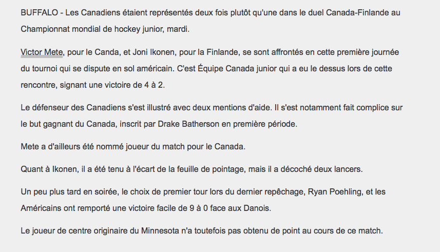 Trevor Timmins a FLEX ses PIPES et POMPER son CHEST pour Victor Mete..