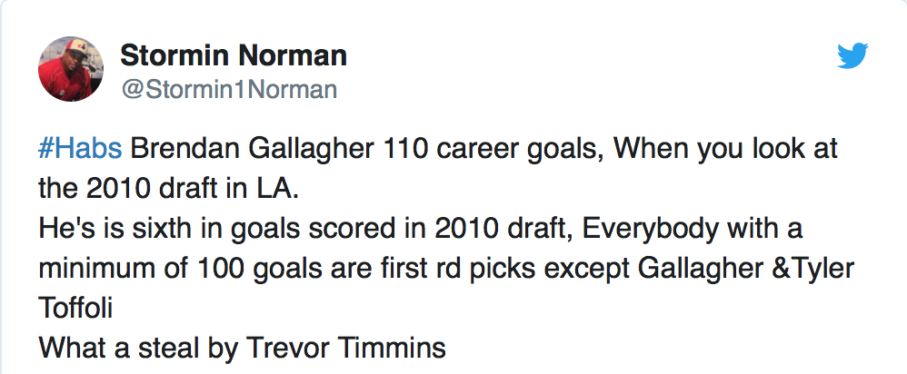 Trevor Timmins n'en a pas fait beaucoup mais...