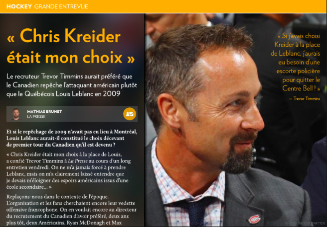 Trevor Timmins nous ÉNARVE....
