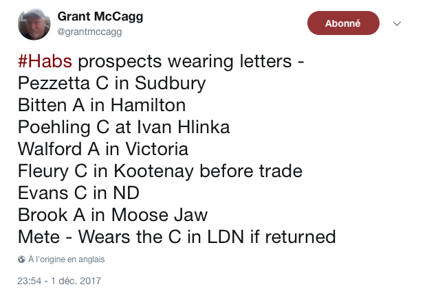 Trevor Timmins repêchent des FLOPS d'habitude..