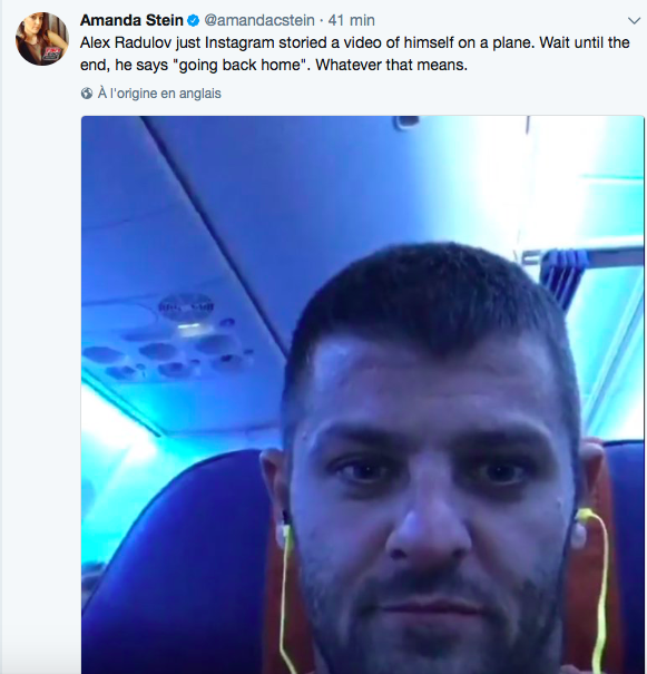 ​TSN 690 semble penser que Radulov revient à Montréal en avion.