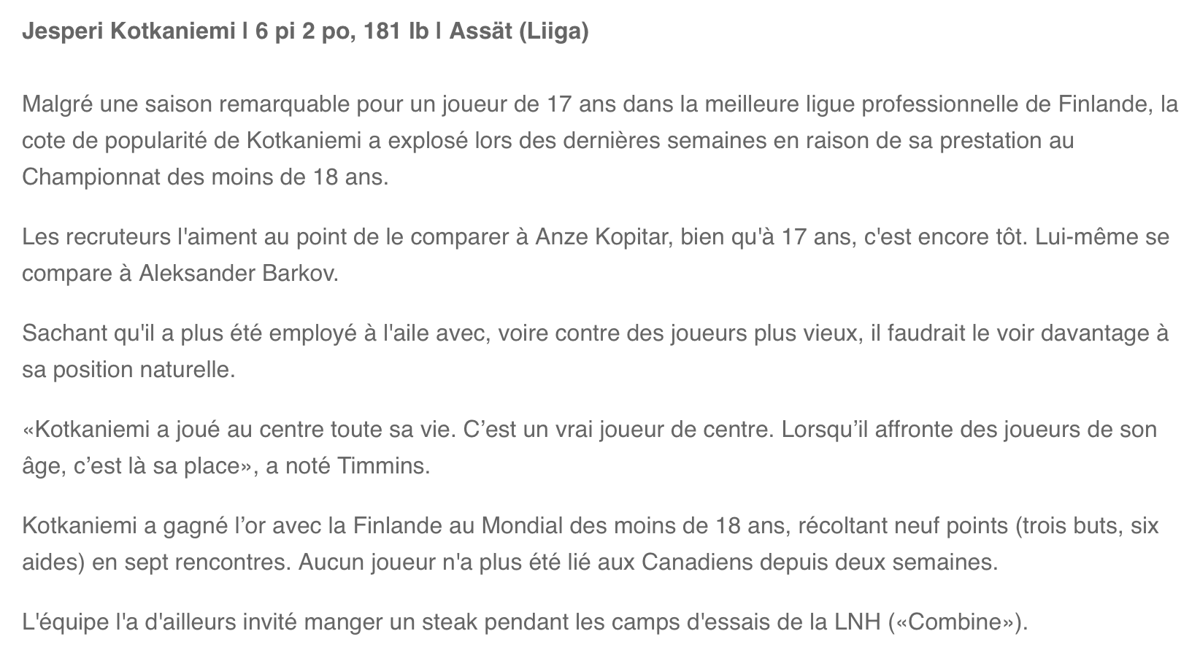 TVA SPORTS, ajoute quelques noms pour le CH...