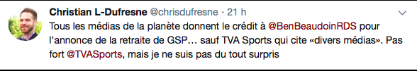 TVA Sports des CROSSEURS?