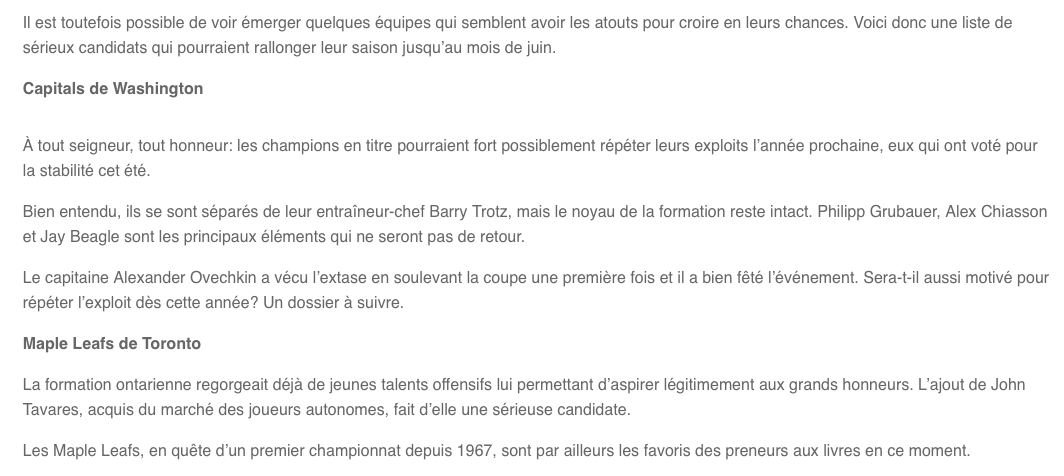 TVA SPORTS, n'a pas pris de chance...