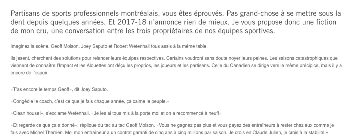 TVA Sports RIDICULISE les 3 PROPRIOS PERDANTS de Montréal...